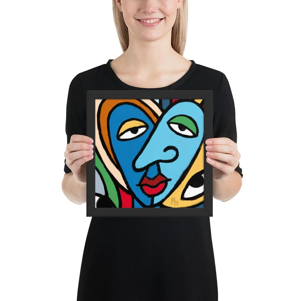 Tranquilized Hearts Abstract Framed poster - Image 3