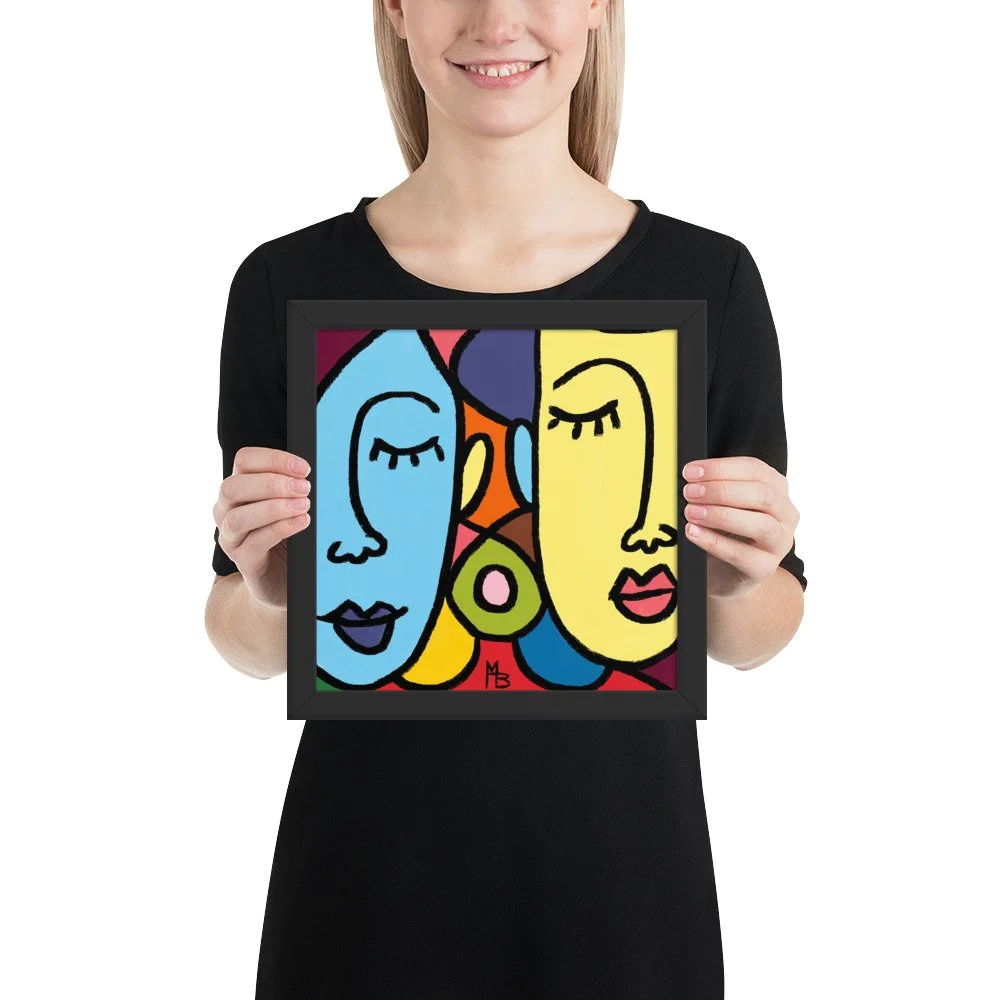Ladies Who Lunch Abstract Framed poster - Image 3