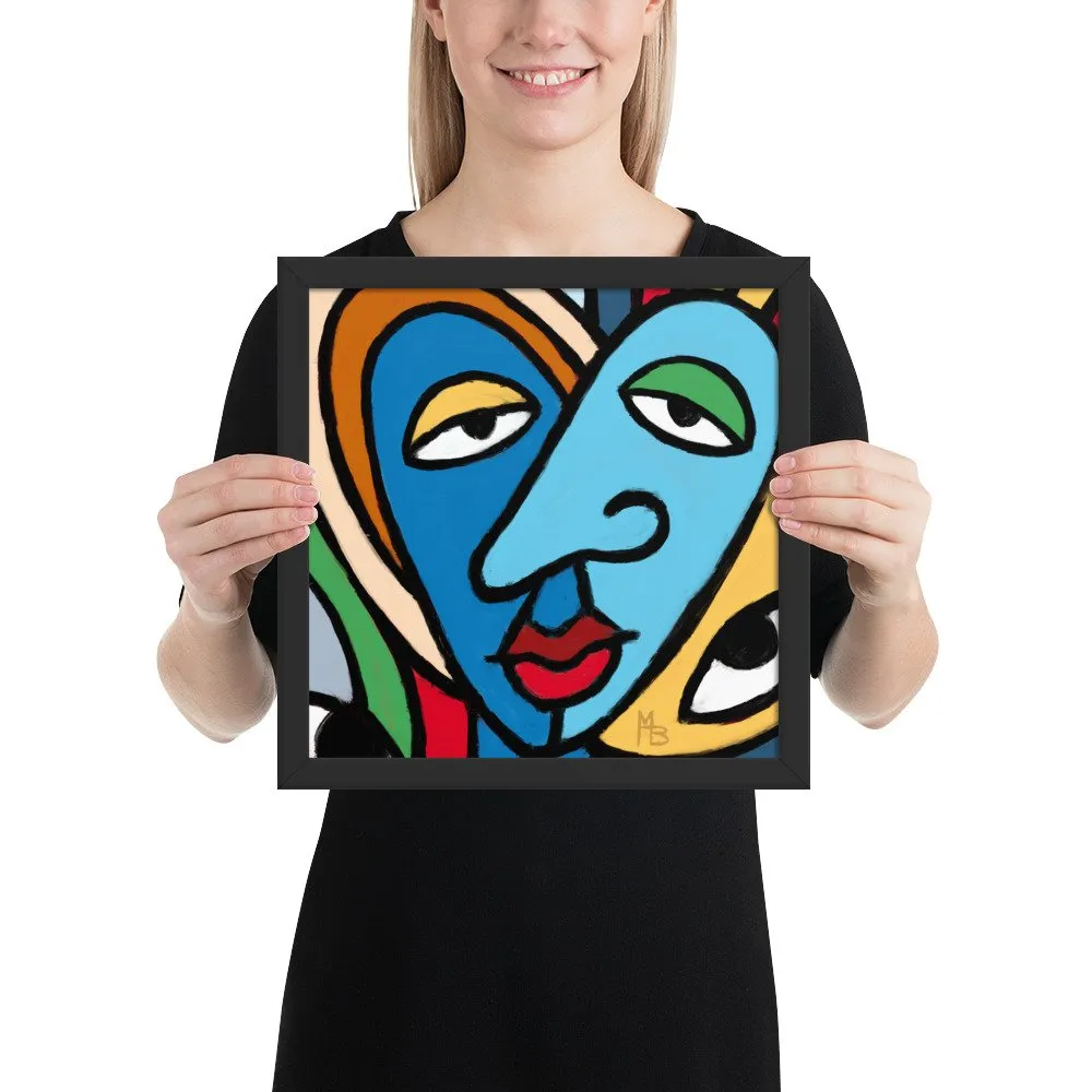 Tranquilized Hearts Abstract Framed poster - Image 4