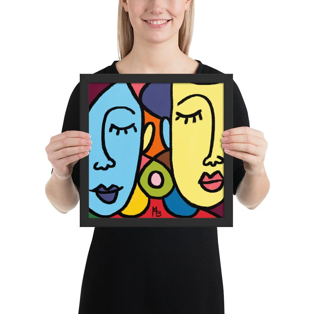 Ladies Who Lunch Abstract Framed poster - Image 4