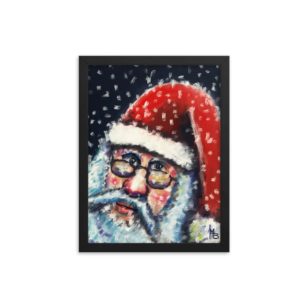 Santa Nick Christmas Portrait Framed poster - Image 5