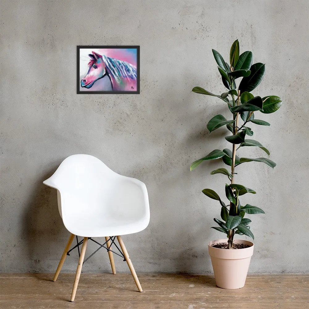 Shimmering Horse Abstract Framed poster - Image 3