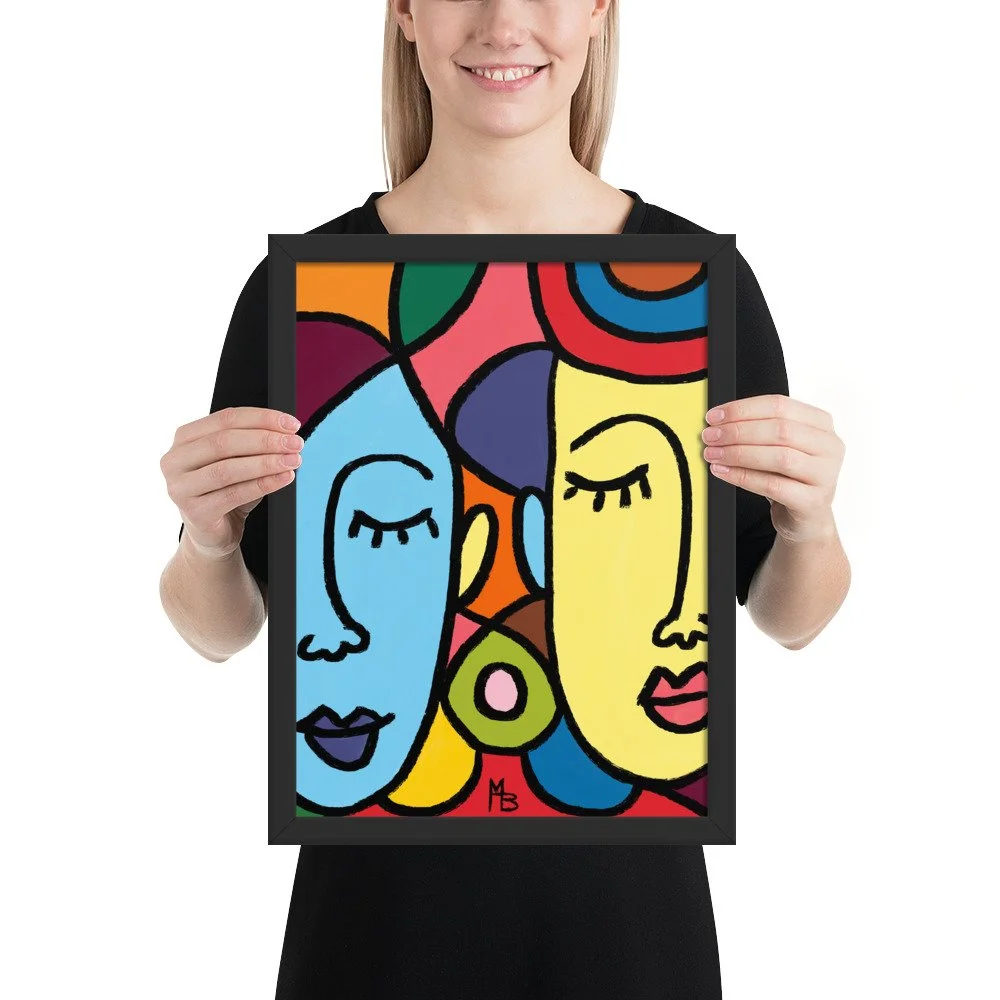 Ladies Who Lunch Abstract Framed poster - Image 5
