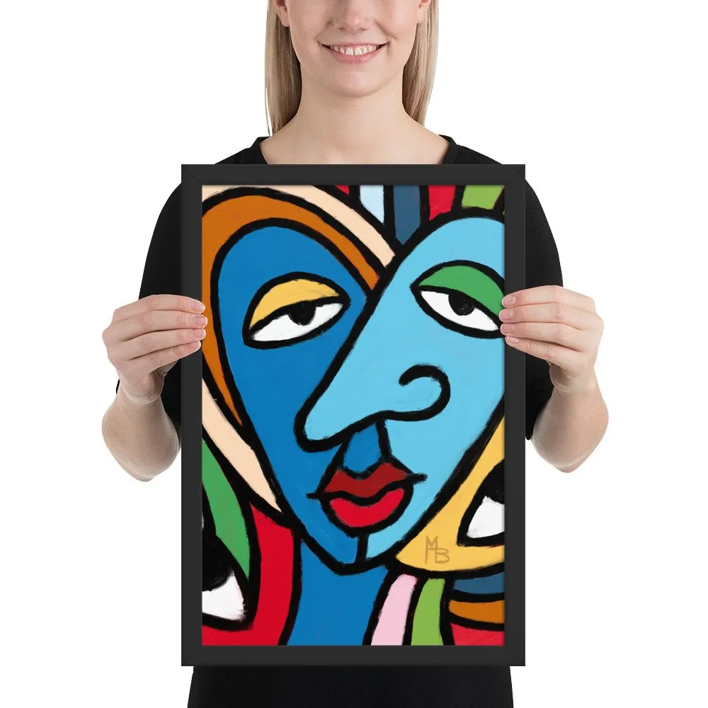 Tranquilized Hearts Abstract Framed poster - Image 6