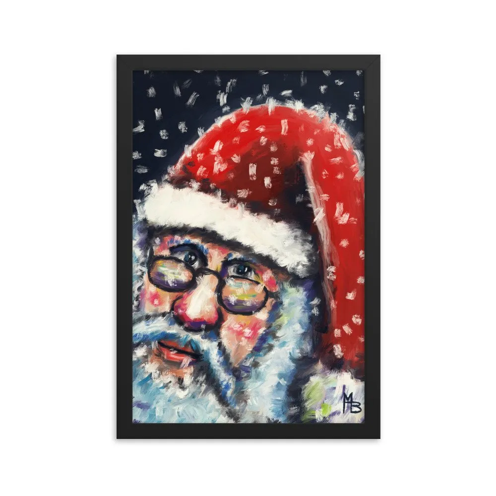 Santa Nick Christmas Portrait Framed poster - Image 7