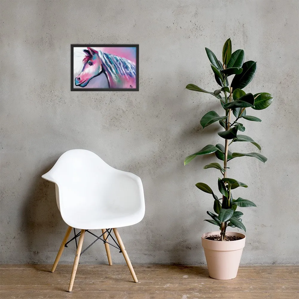 Shimmering Horse Abstract Framed poster - Image 4