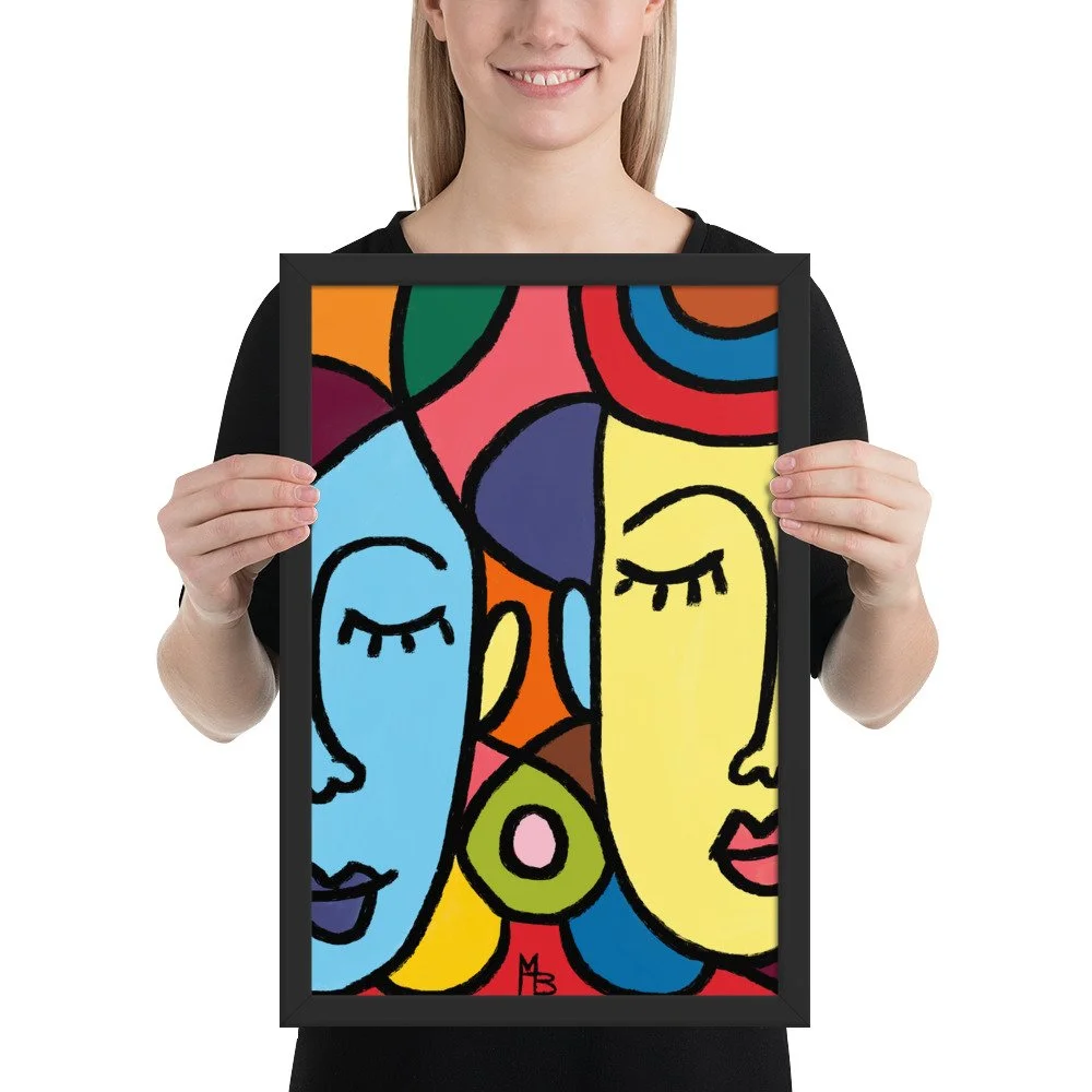 Ladies Who Lunch Abstract Framed poster - Image 7