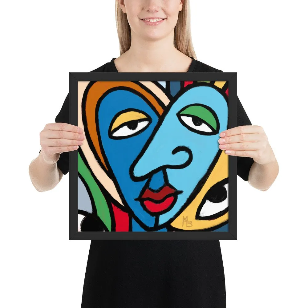 Tranquilized Hearts Abstract Framed poster - Image 5