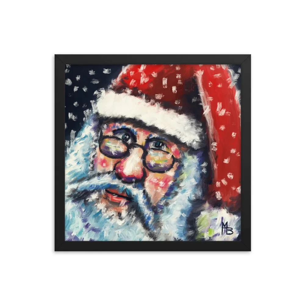 Santa Nick Christmas Portrait Framed poster - Image 6