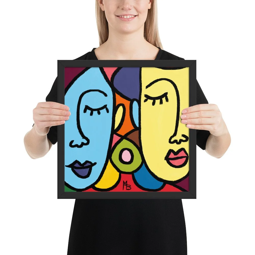 Ladies Who Lunch Abstract Framed poster - Image 6