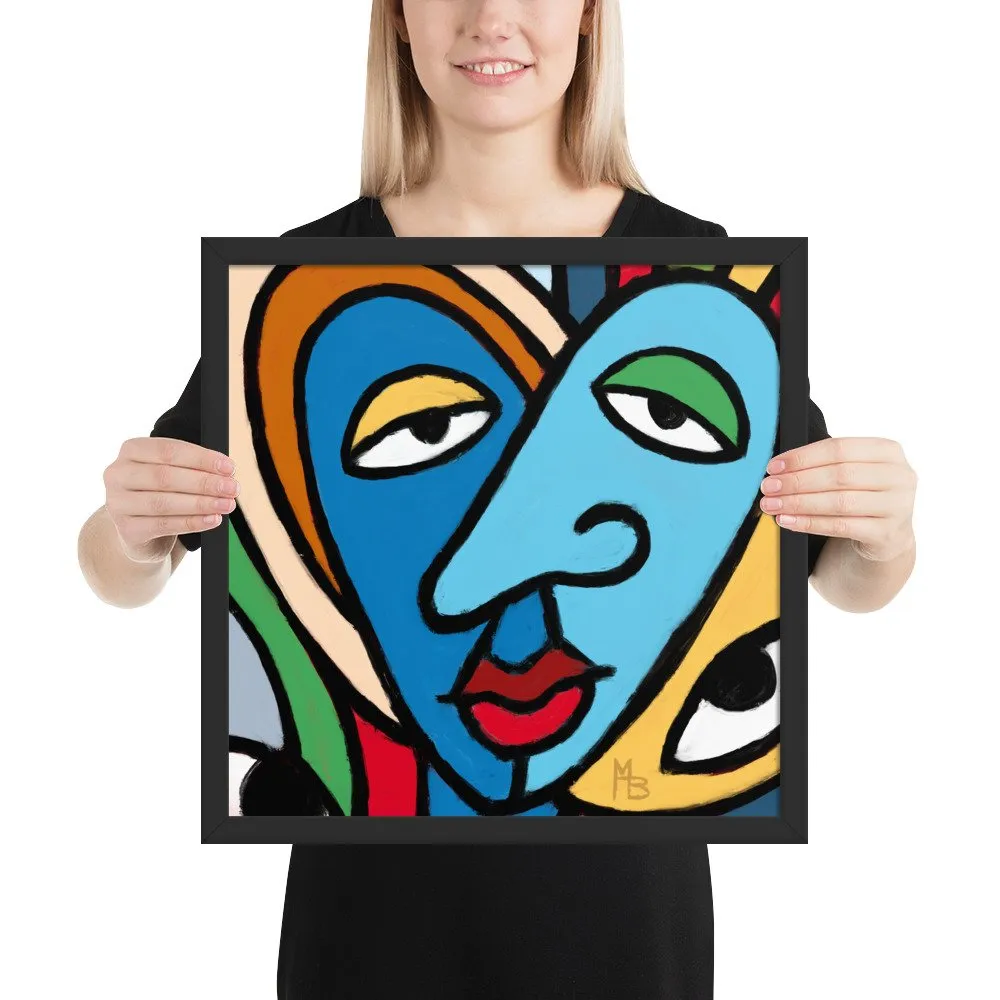 Tranquilized Hearts Abstract Framed poster - Image 7