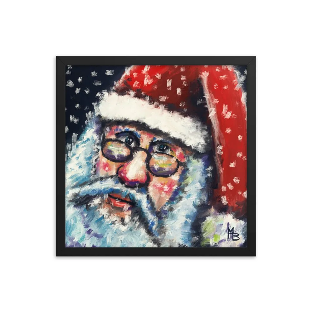 Santa Nick Christmas Portrait Framed poster - Image 8