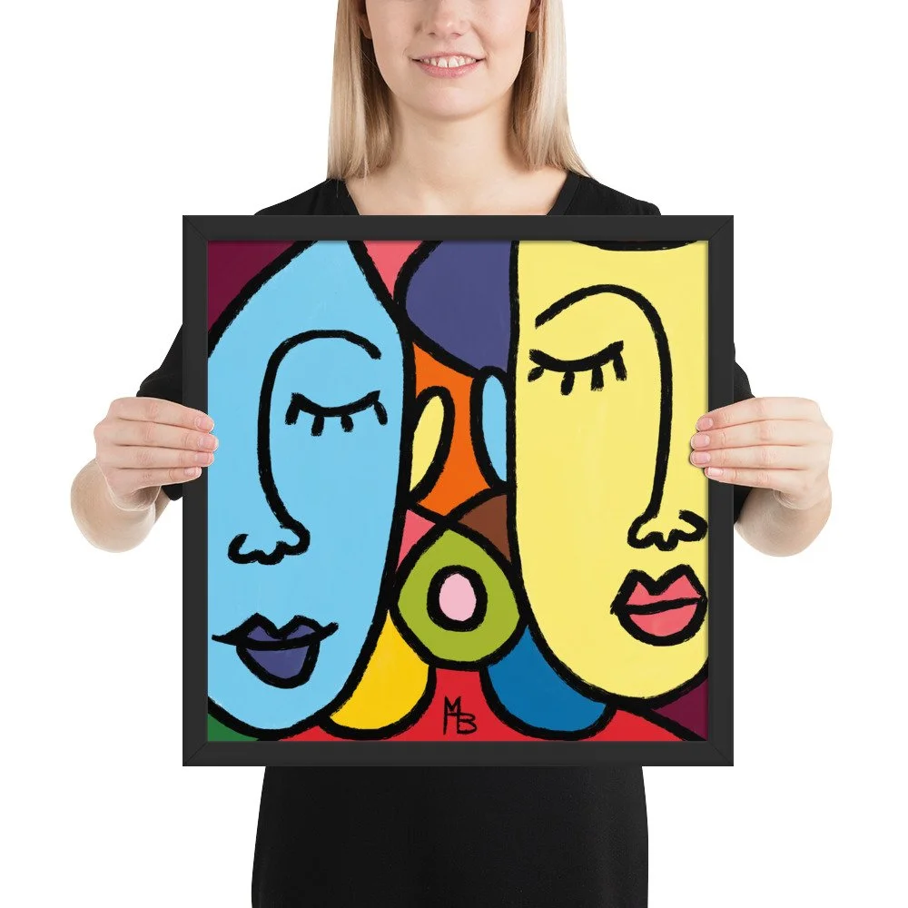 Ladies Who Lunch Abstract Framed poster - Image 8