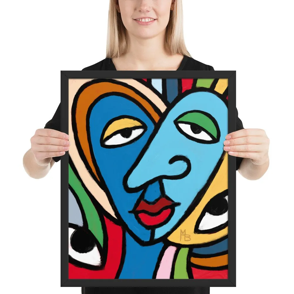 Tranquilized Hearts Abstract Framed poster - Image 8