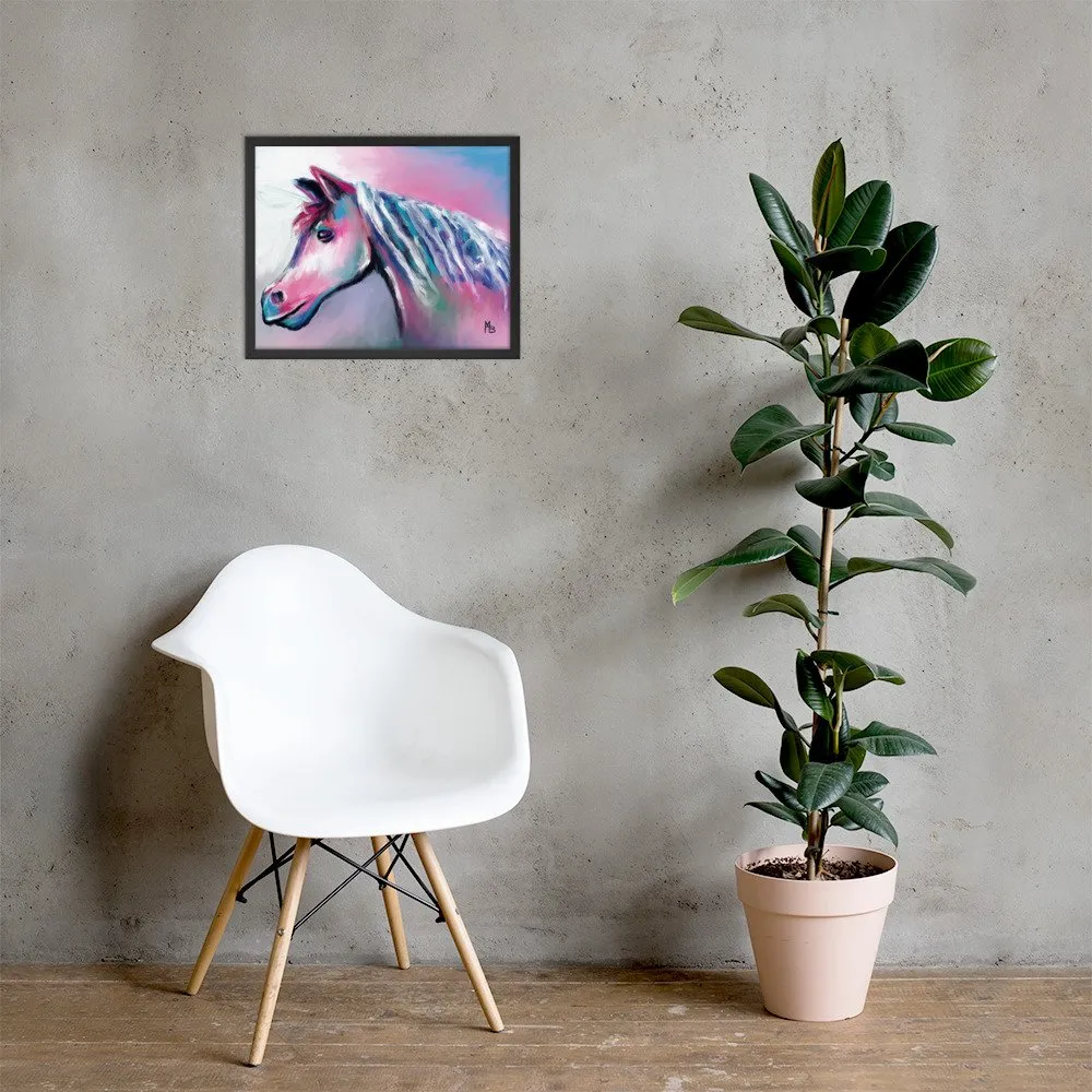 Shimmering Horse Abstract Framed poster - Image 5