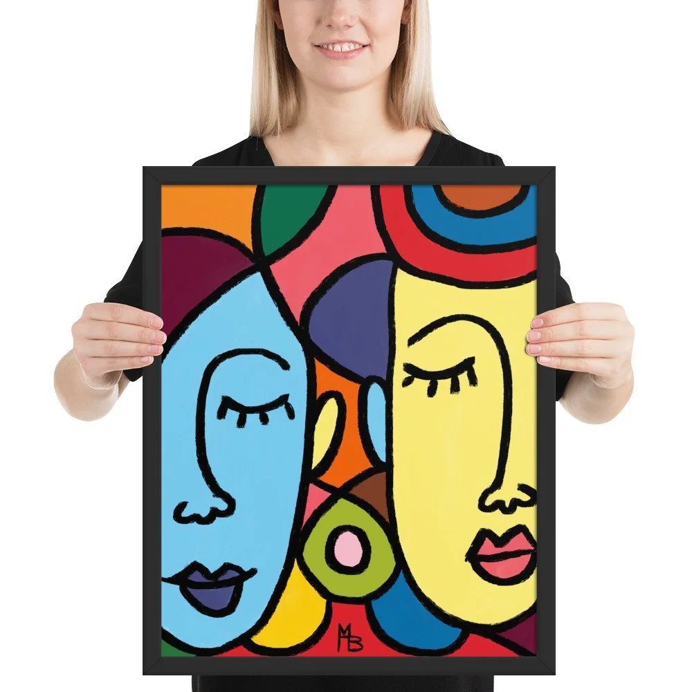 Ladies Who Lunch Abstract Framed poster - Image 9