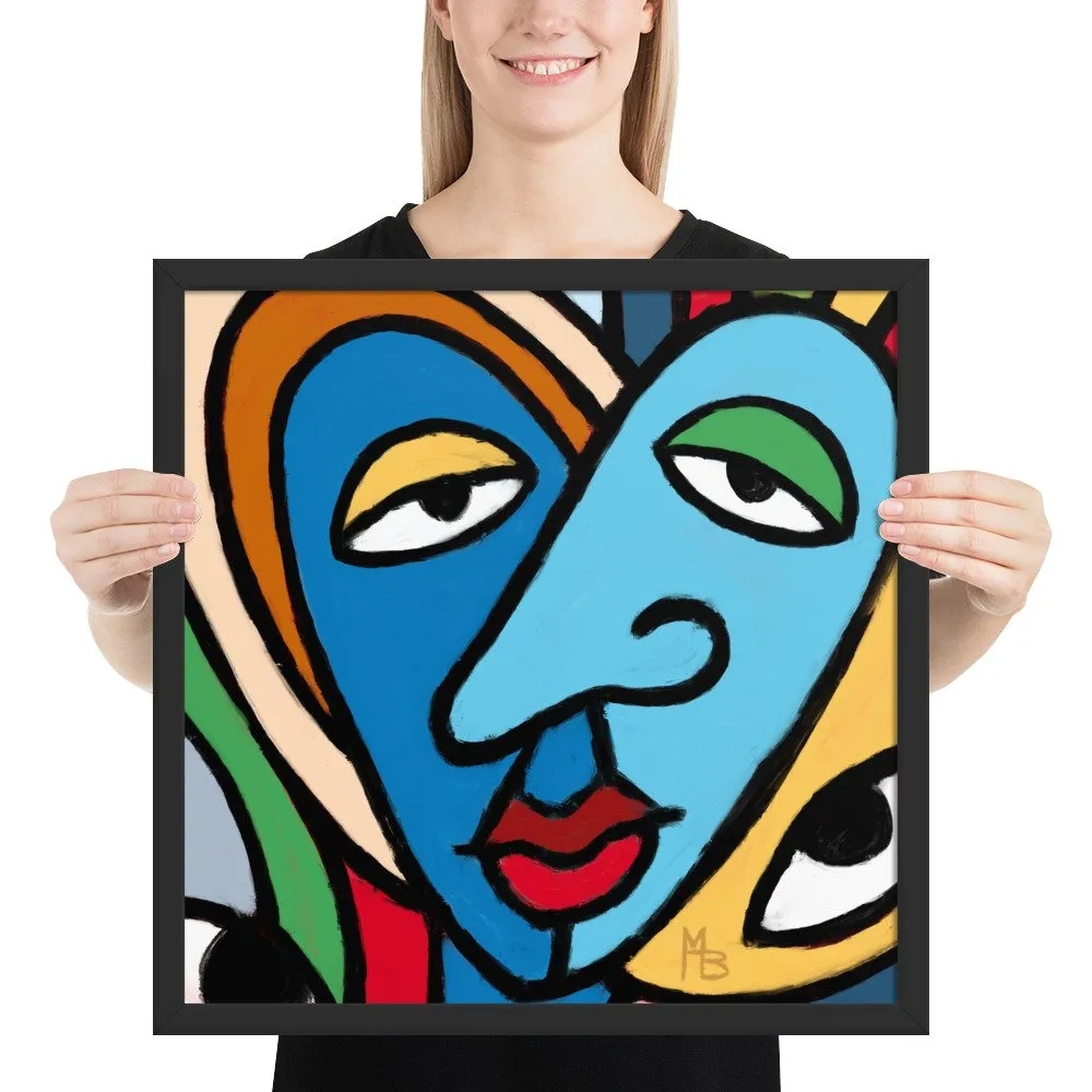 Tranquilized Hearts Abstract Framed poster - Image 9
