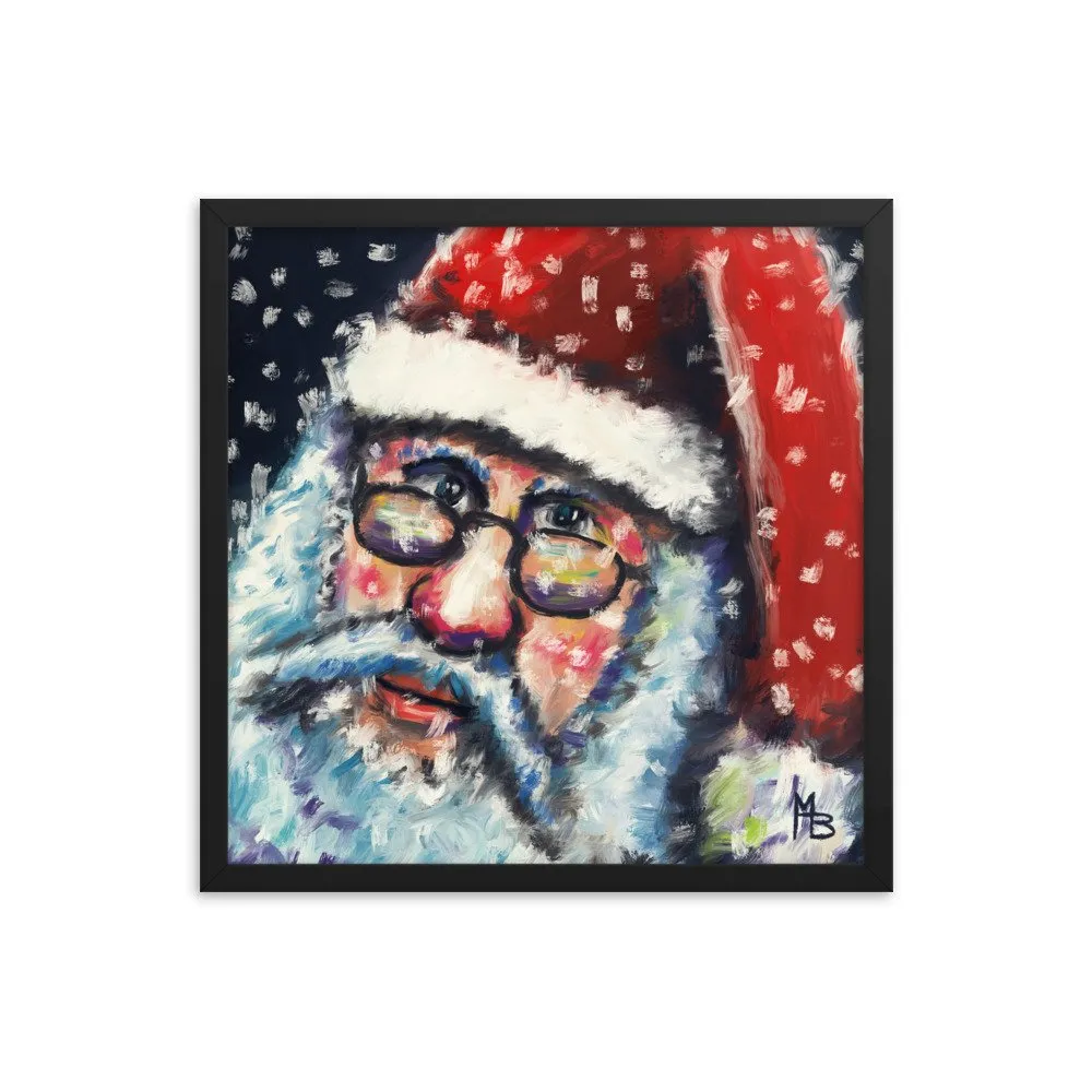 Santa Nick Christmas Portrait Framed poster - Image 10