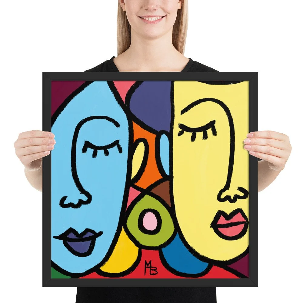 Ladies Who Lunch Abstract Framed poster - Image 10