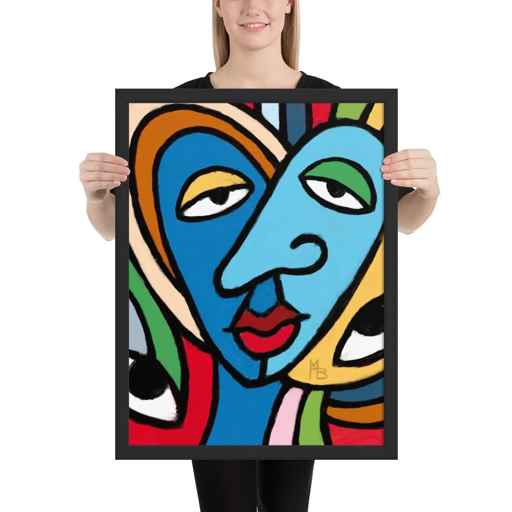 Tranquilized Hearts Abstract Framed poster - Image 10