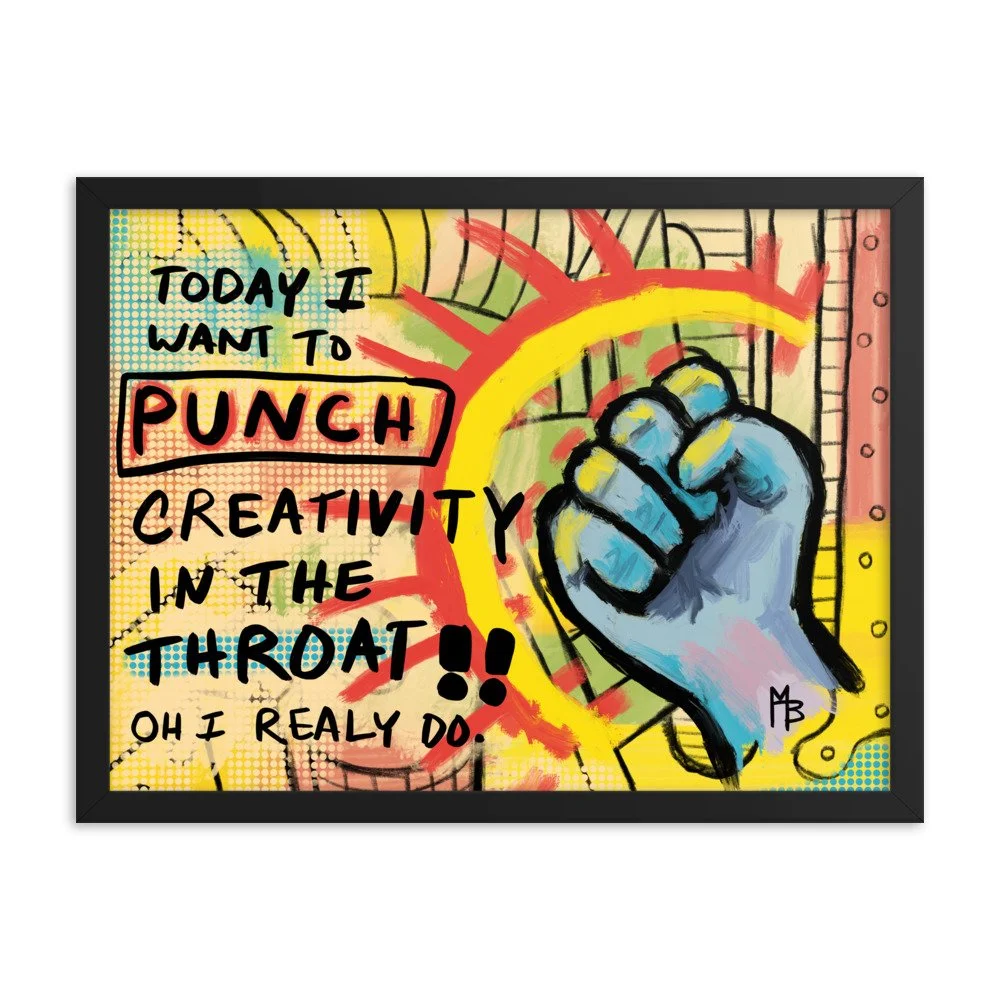 Art Punch Abstract Framed poster