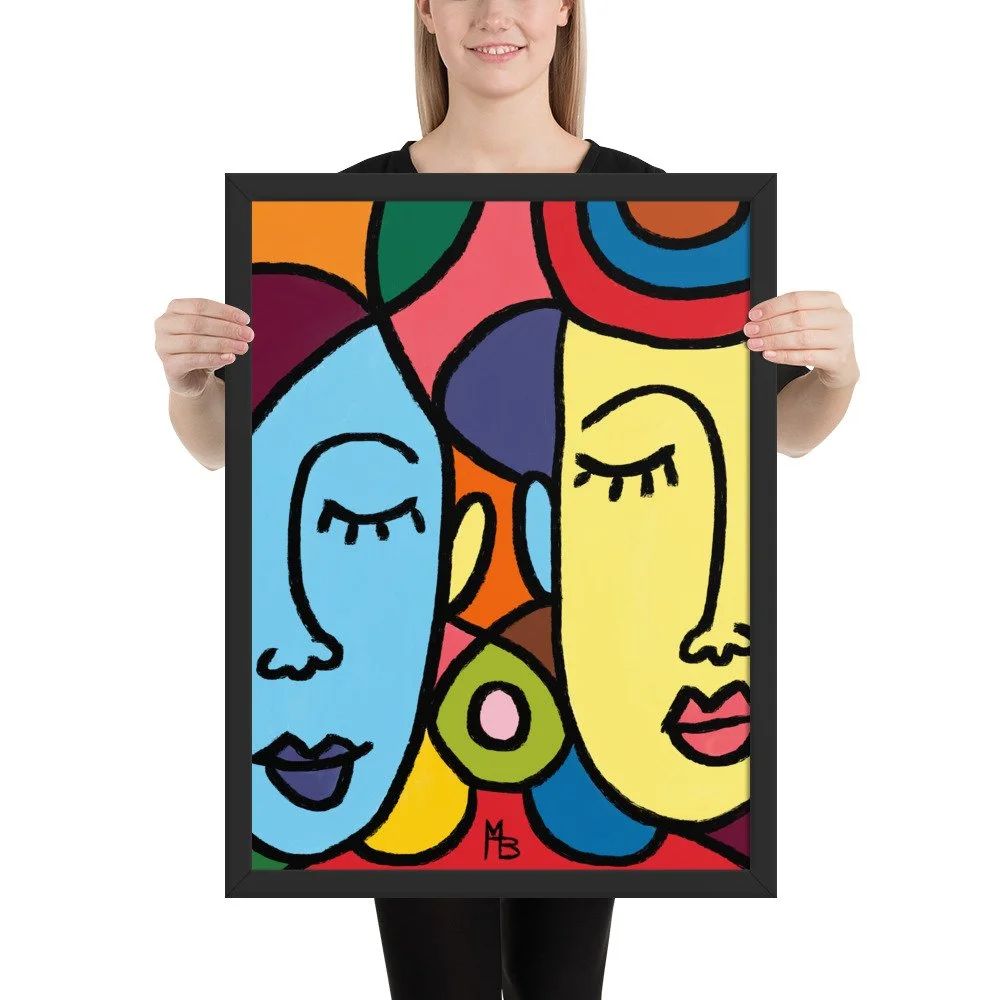 Ladies Who Lunch Abstract Framed poster - Image 11