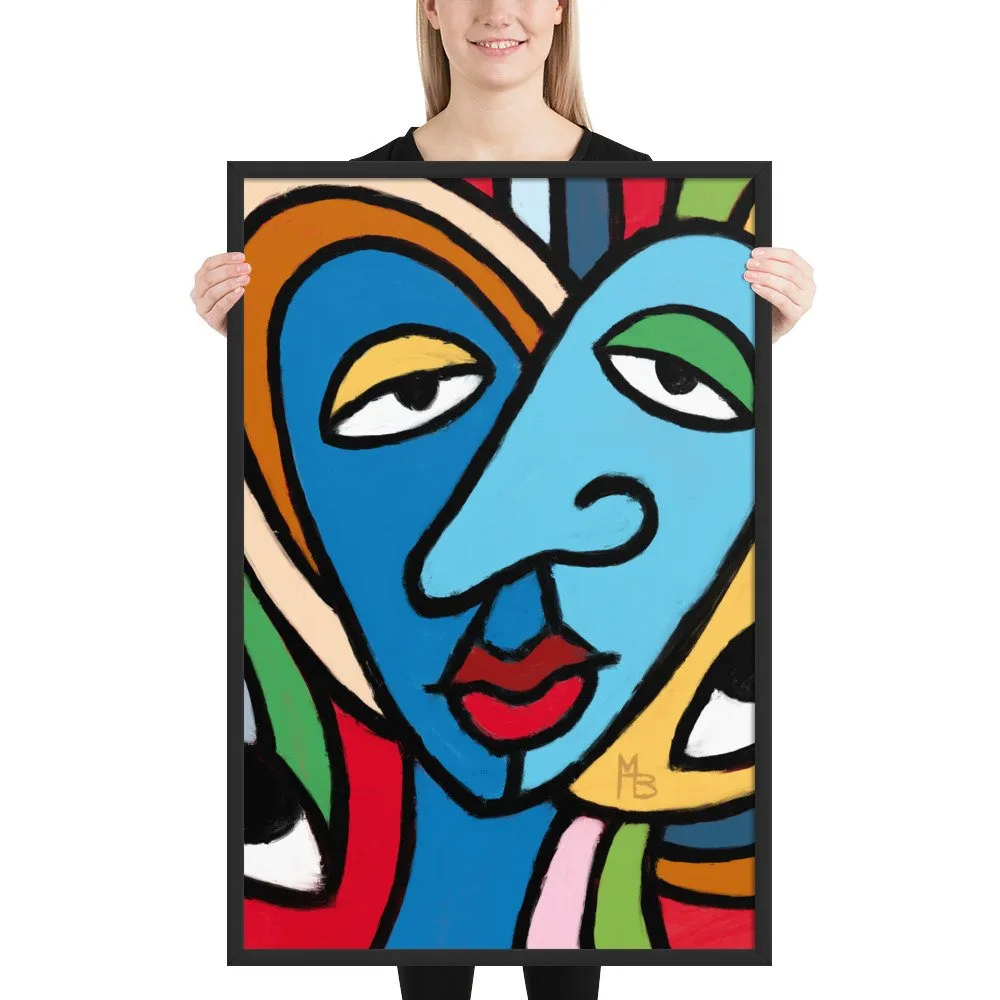 Tranquilized Hearts Abstract Framed poster - Image 11
