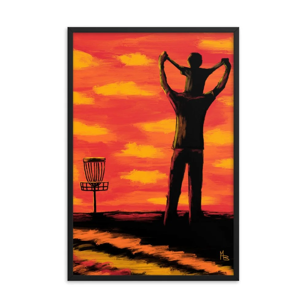 Teachable Moments Father Son Disc Golf Framed poster - Image 6