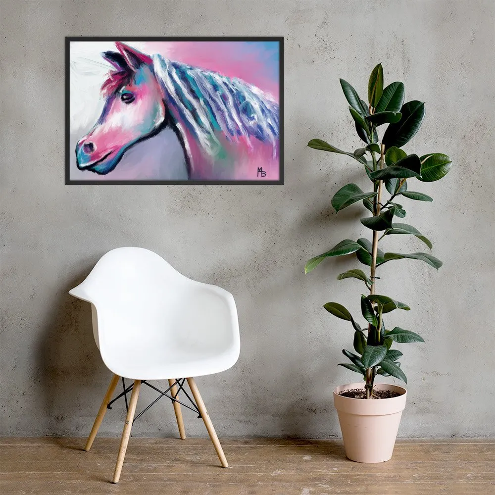 Shimmering Horse Abstract Framed poster - Image 7