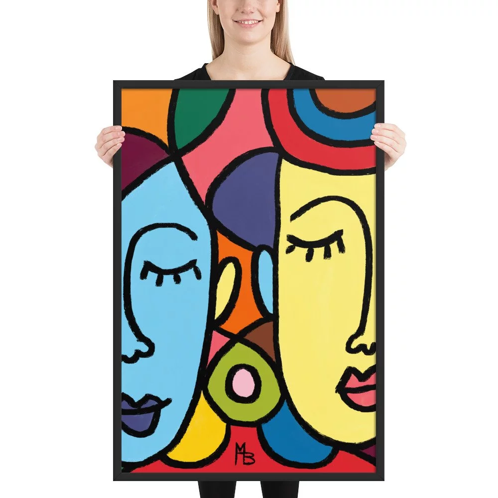 Ladies Who Lunch Abstract Framed poster - Image 12