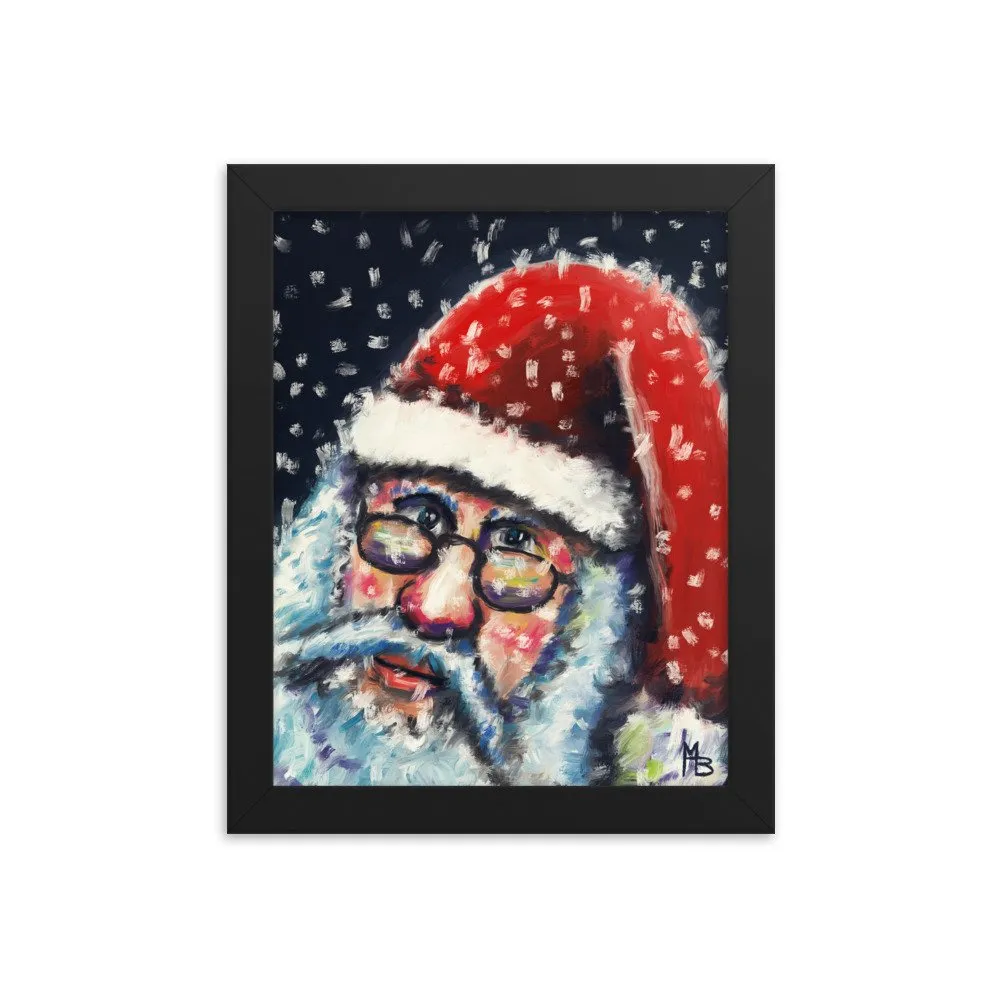 Santa Nick Christmas Portrait Framed poster - Image 2