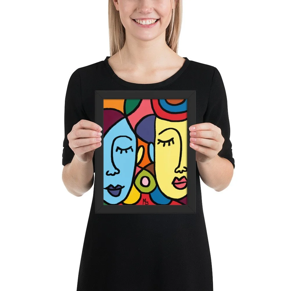 Ladies Who Lunch Abstract Framed poster - Image 2