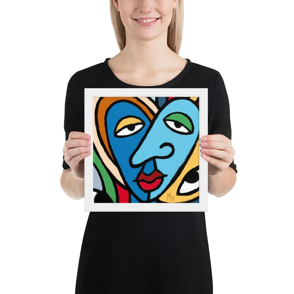 Tranquilized Hearts Abstract Framed poster - Image 13