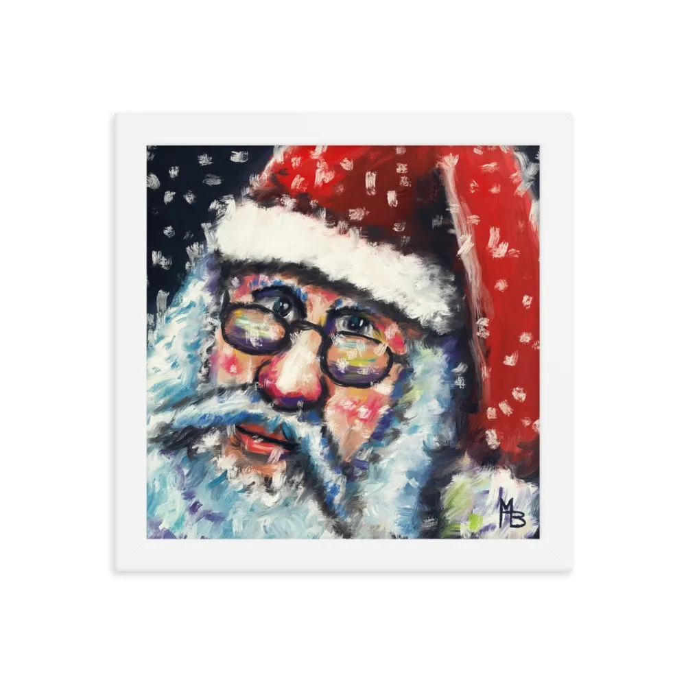 Santa Nick Christmas Portrait Framed poster - Image 13