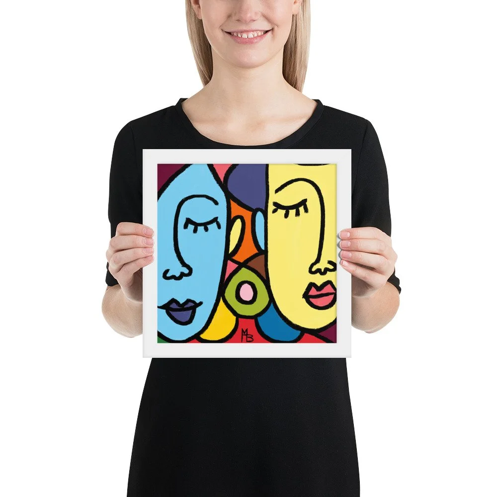 Ladies Who Lunch Abstract Framed poster - Image 14