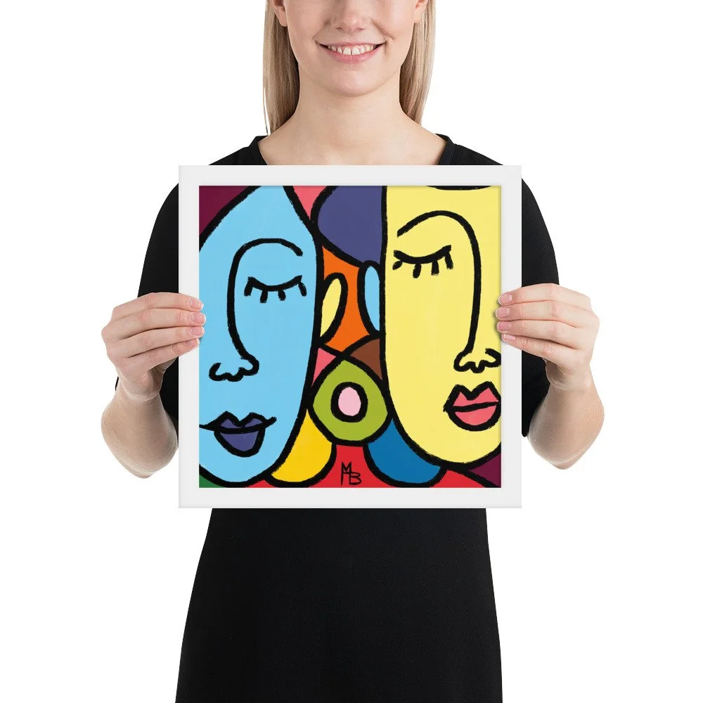 Ladies Who Lunch Abstract Framed poster - Image 15