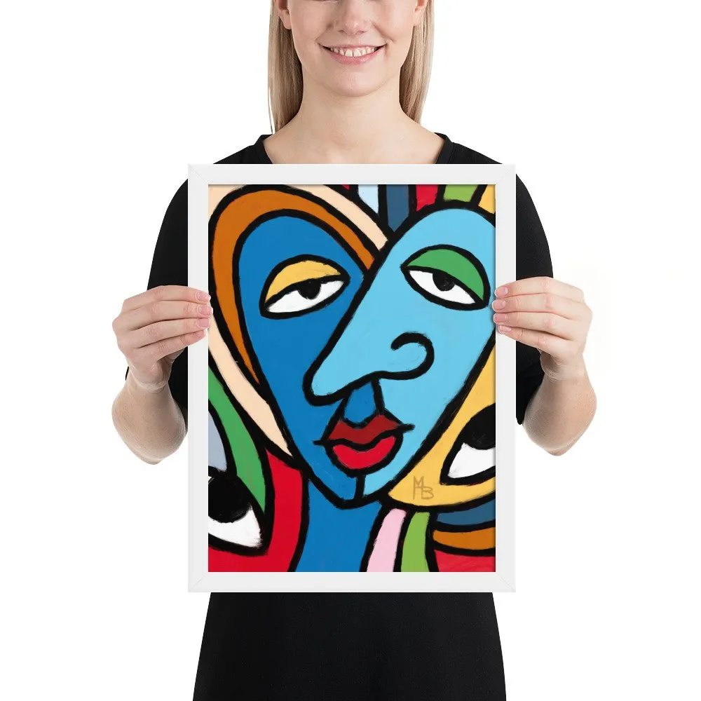 Tranquilized Hearts Abstract Framed poster - Image 15