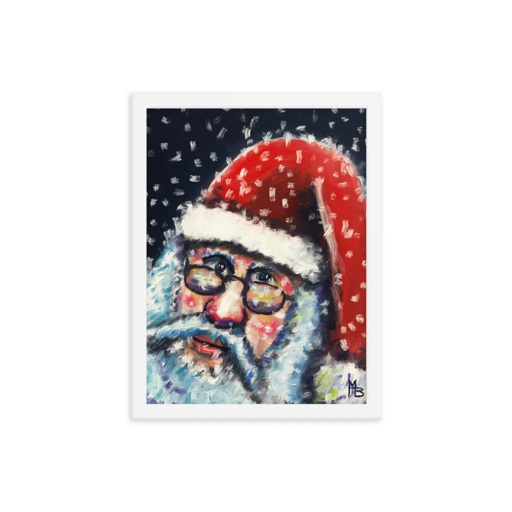 Santa Nick Christmas Portrait Framed poster - Image 15