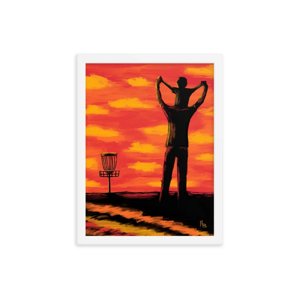 Teachable Moments Father Son Disc Golf Framed poster - Image 8