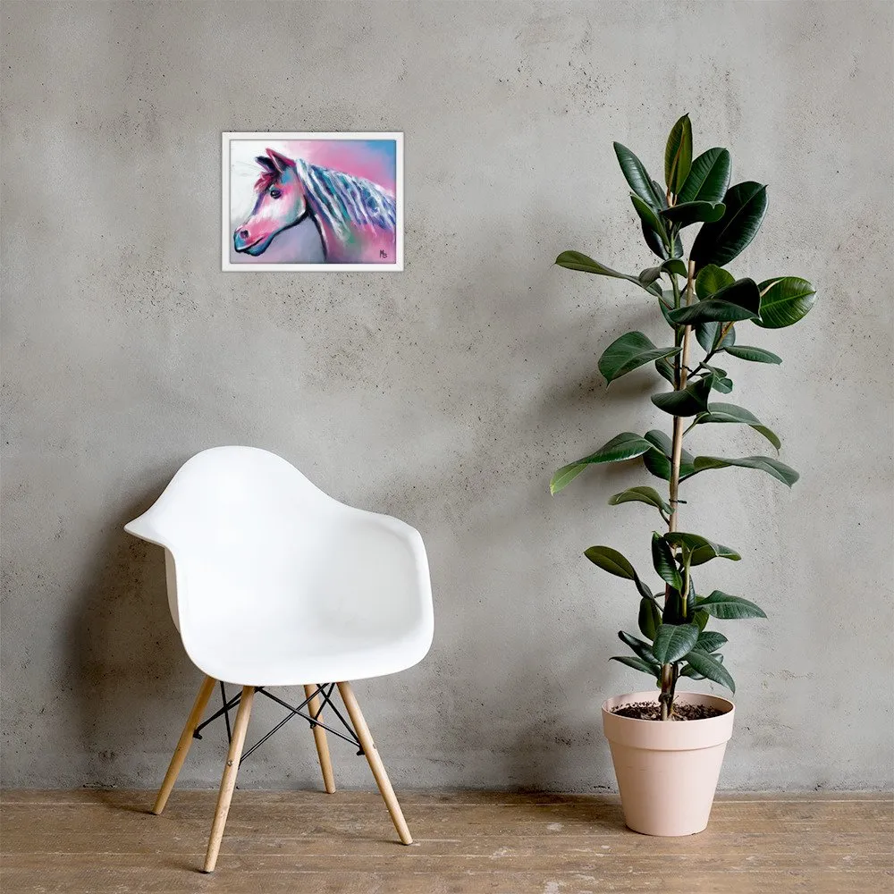 Shimmering Horse Abstract Framed poster - Image 9