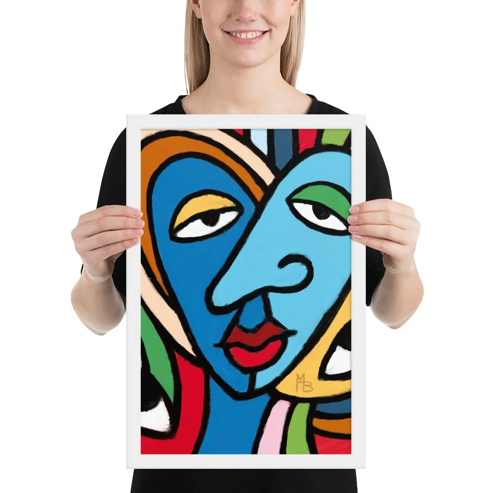 Tranquilized Hearts Abstract Framed poster - Image 17
