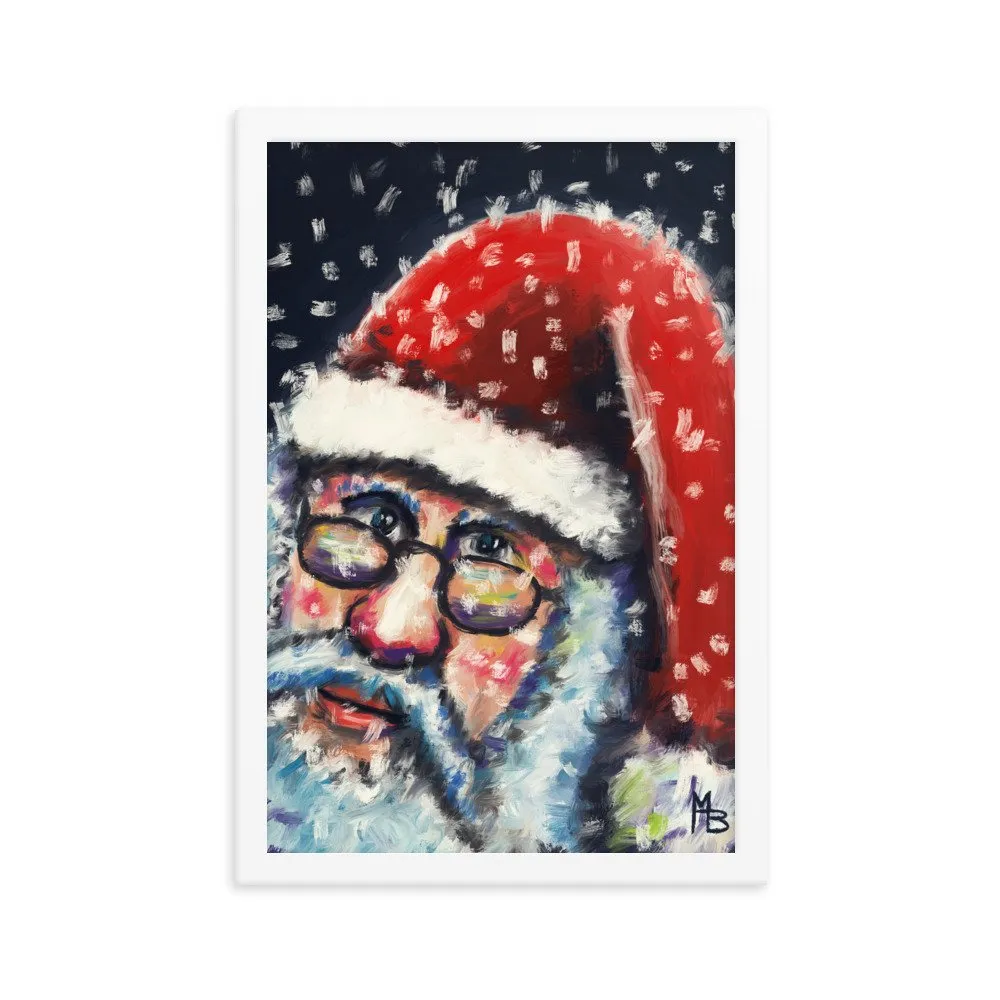 Santa Nick Christmas Portrait Framed poster - Image 17