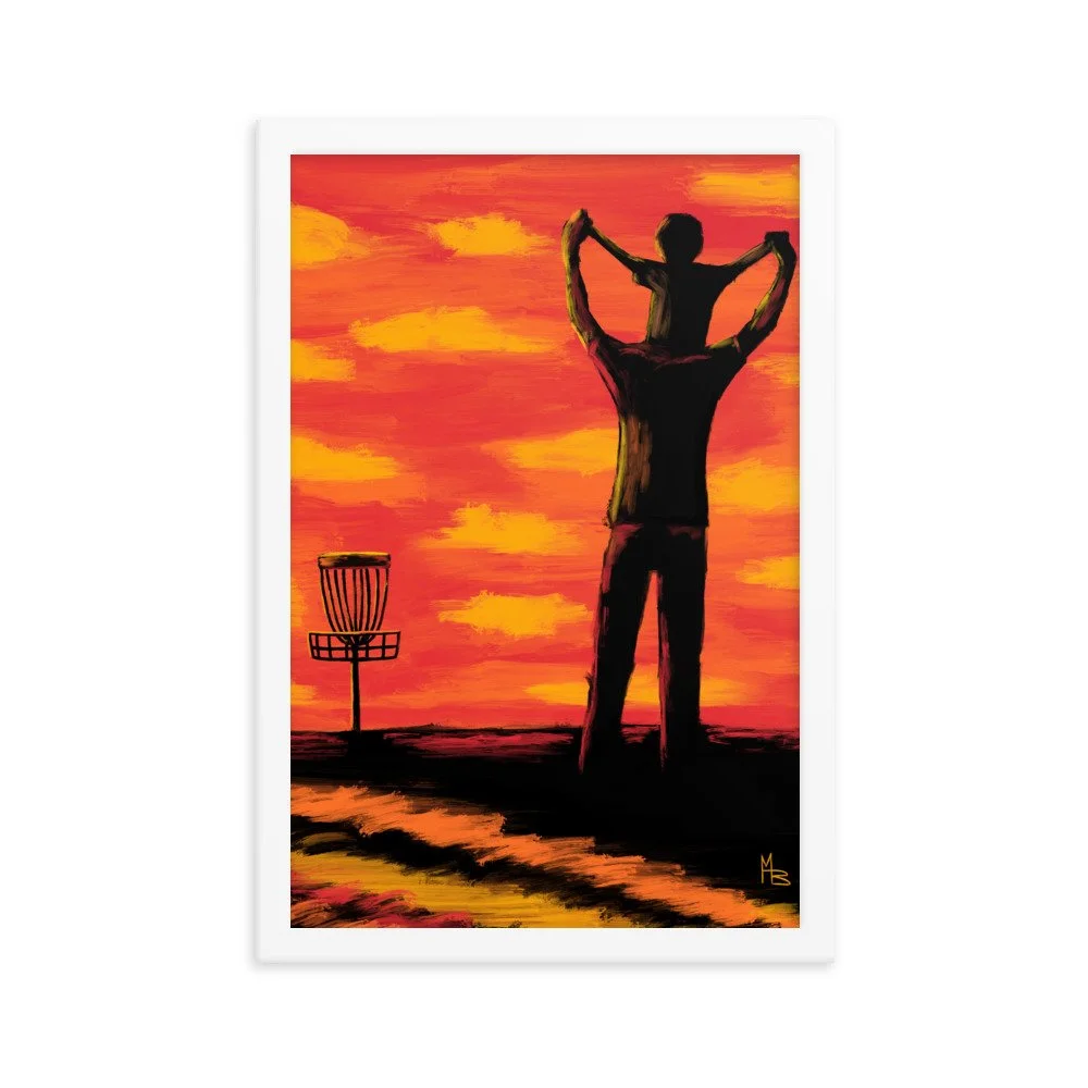 Teachable Moments Father Son Disc Golf Framed poster - Image 9