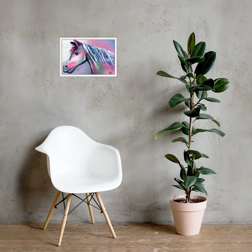 Shimmering Horse Abstract Framed poster - Image 10