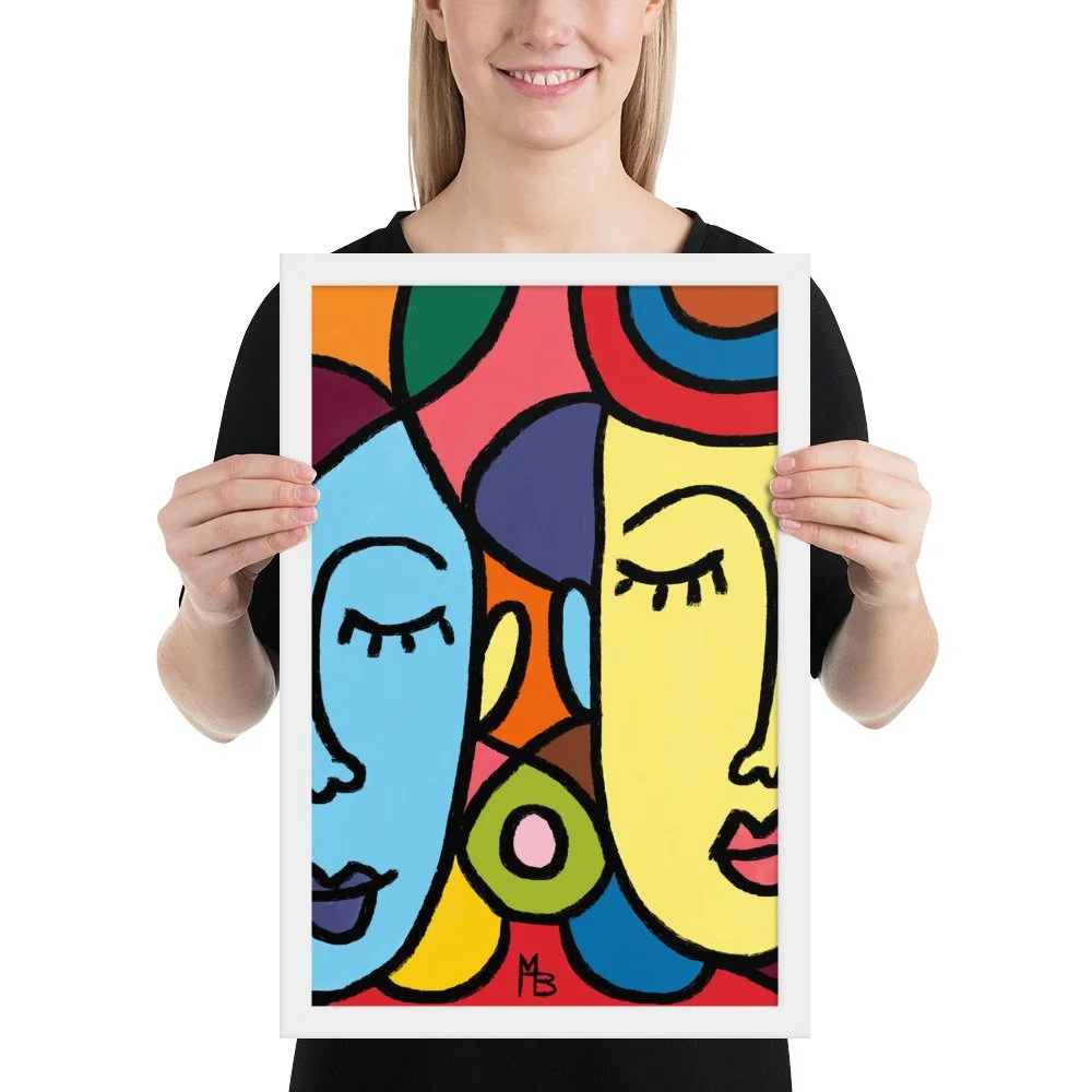 Ladies Who Lunch Abstract Framed poster - Image 17