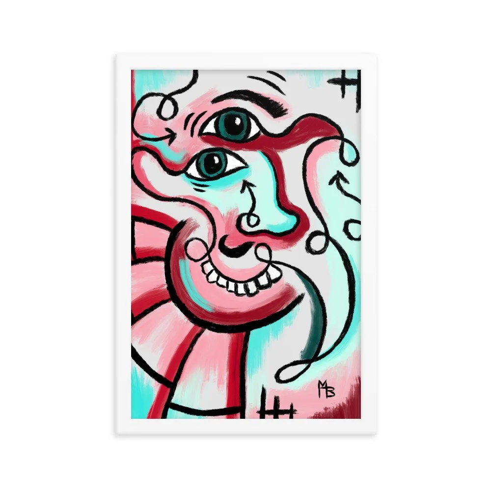 Cross Eyed Abstract Framed poster - Image 9