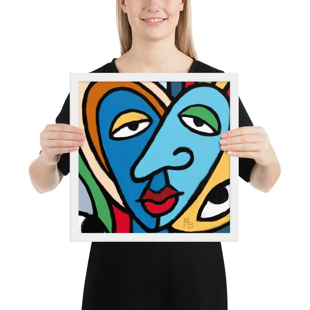 Tranquilized Hearts Abstract Framed poster - Image 16