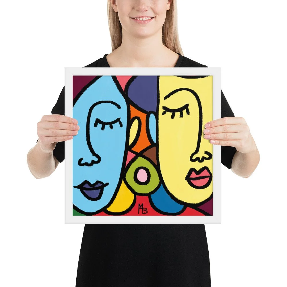 Ladies Who Lunch Abstract Framed poster - Image 16