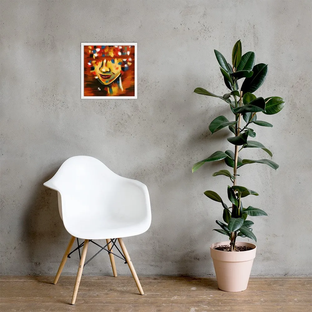 Colorblind Abstract Portrait Framed poster - Image 17