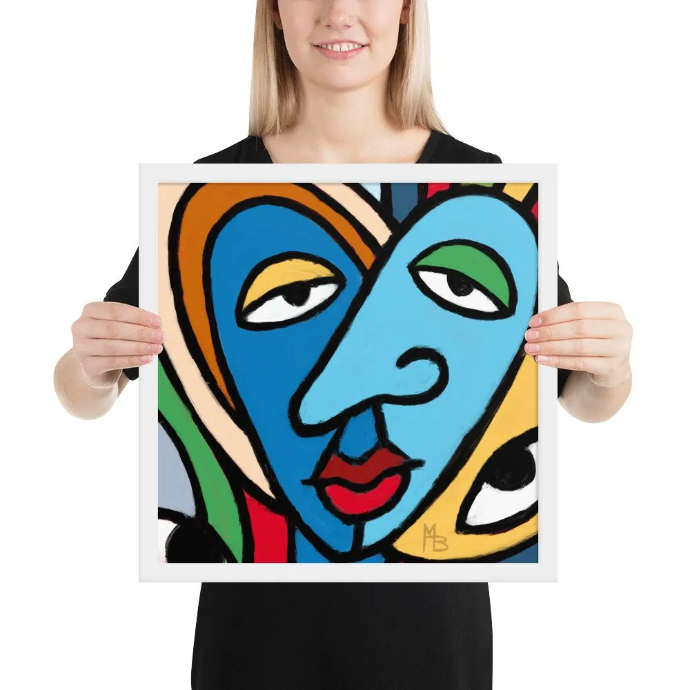 Tranquilized Hearts Abstract Framed poster - Image 18